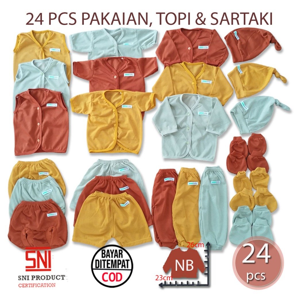 ummababyshop 33 Pcs (24) | Polos Merah Bata