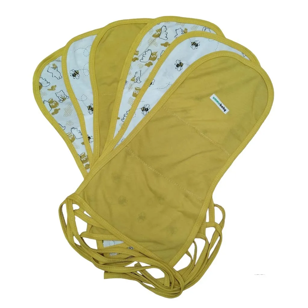 12 pcs Popok Kain Bayi 2 Lapis Katun Polos Pakai Ulang Popok Bayi Cuci Ulang Newborn Baru Lahir Popok Kain Tali Tebal SNI Size Jumbo 1 Lusin Lebah Madu