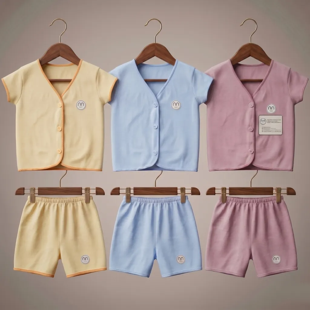 Ummababyshop Paket Hemat 6 PCS | Setelan Baju Bayi Newborn Lengan Pendek Gradasi Kuning