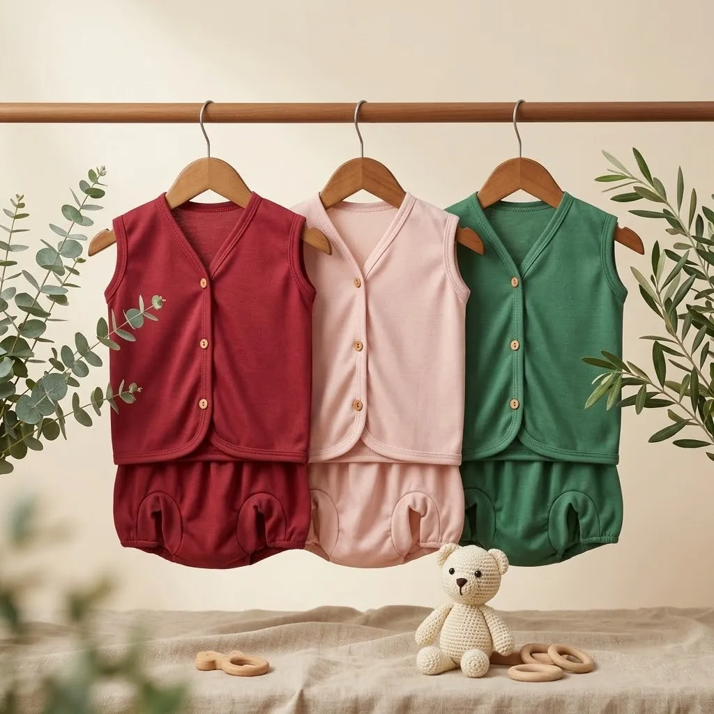 6 Pcs / 3 Set Baju Bayi Buntung Celana Bayi Setelan Newborn Baru Lahir Atasan Kado Murah Lucu Jumbo Girl