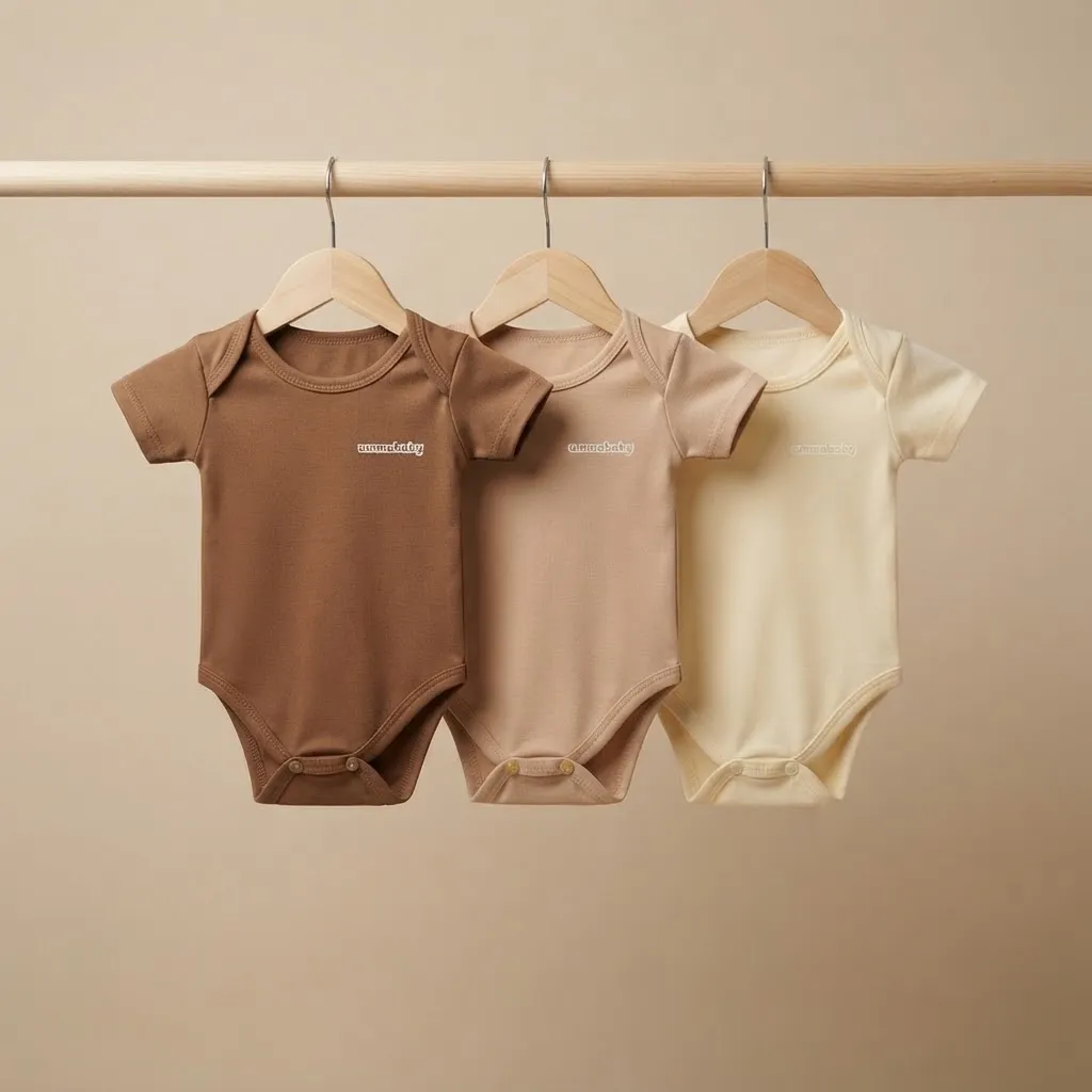 Jumper Segitiga 0-6 Bulan Baju Bayi Kado Murah Gift Set Baby Newborn Perlengkapan Bayi  Polos Krem