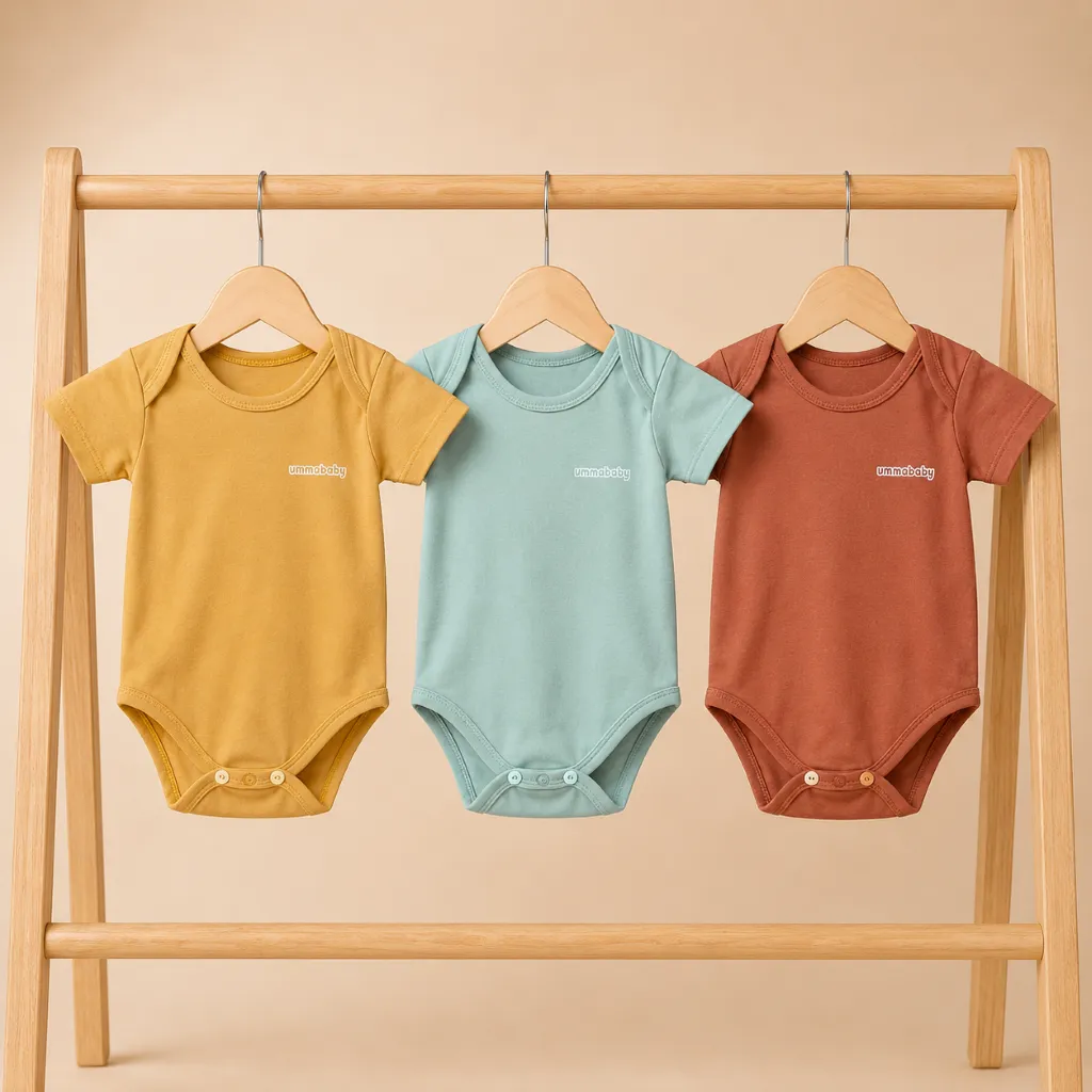 Jumper Segitiga 0-6 Bulan Baju Bayi Kado Murah Gift Set Baby Newborn Perlengkapan Bayi  Polos Warna