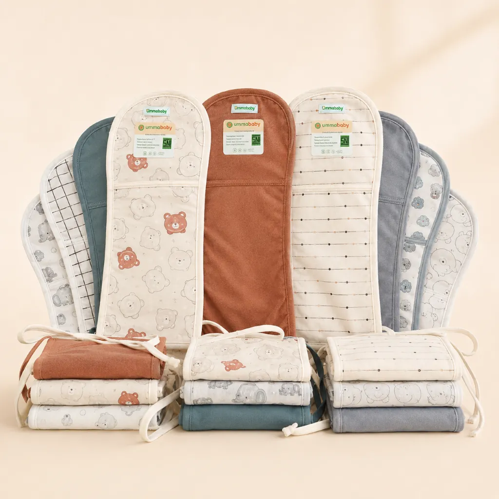 12 pcs Popok Kain Bayi 2 Lapis Katun Polos Pakai Ulang Popok Bayi Cuci Ulang Newborn Baru Lahir Popok Kain Tali Tebal SNI Size Jumbo 1 Lusin Beruang